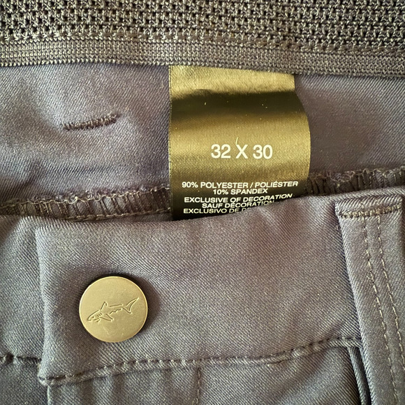 Greg Norman Golf Pants 32x30 Navy Blue Straight Leg Stretch Athletic Trouser - Picture 4 of 6